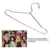 10pcs Gold Doll House Clothes Hanger Rose Gold Doll Garment Hanger Outfit Holder  Wardrobe Storage