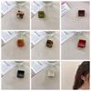 Hair Grab Clip Acetate Hair Clips Square Mini Hair Claw Retro   Daily