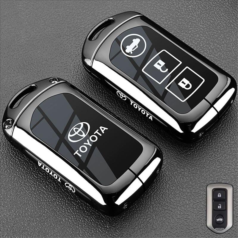 svagd6 Compatible with Toyota Alphard Key Cover for Noah, Sienna, Sienta, Superb, Voxy, Tundra, Sequoia, and Truck Car Bag Buckle Shell
