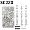 Copper Tube Terminals Set: 80-SC Series, 160-Piece Peep Hole SC6-25 Boxed