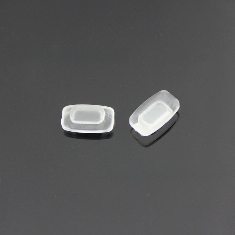 Silicone Rectangular Frosted Nose Pads Clip-on/Snap-on for Glasses & Sunglasses
