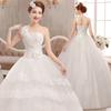 Wedding Dress  Spring New Bride Tube Top Large Size Slim Wedding Korean Style Tie-up Wedding Dress Female Self-cultivation