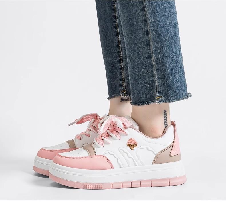 Kawaii модные повседневные кроссовки для женщин весна осень новые дизайнерские спортивные кроссовки женские цветные туфли на платформе женские