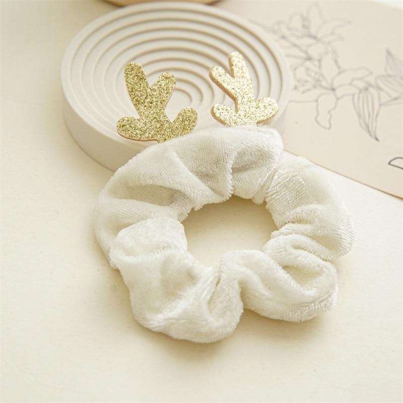 Рождественские милые плюшевые тканевые веревки для волос, модные эластичные резинки для волос, резинки для волос, повязка на голову, кольца для волос, женские аксессуары для волос