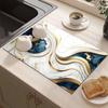 Kitchen Draining Mat Coffee Machine Super Absorbent Pad Tableware Drying Mat Countertop Placemat Home Decoration