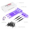CyeeLife 16g Pure Copper Soft Tip Darts Set Case Holder 30 Tips Beginner Level Home Darts + + (Purple)