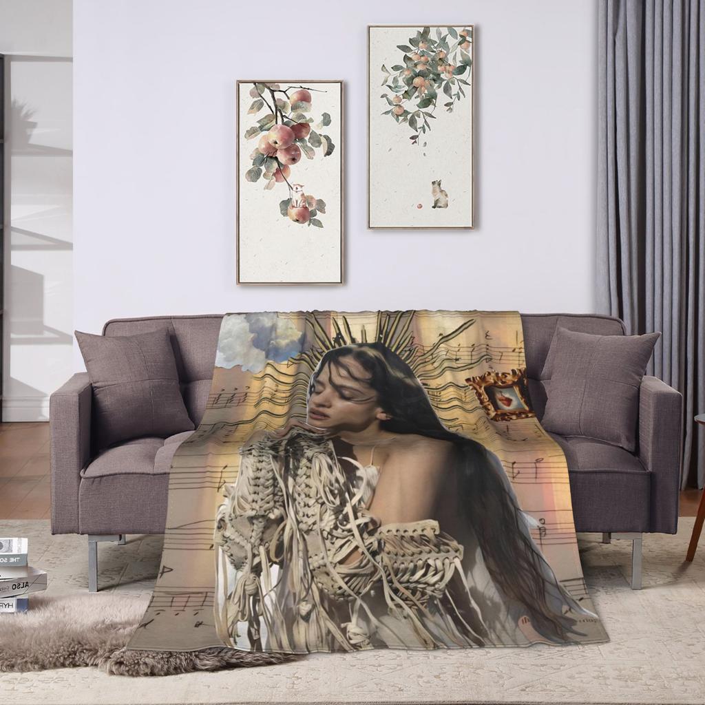 Rosalia Lux Warm Soft Blanket Picnic Plush Bedding Throws Fluffy Home Decor Flannel Bedspread Sofa Bed Cover