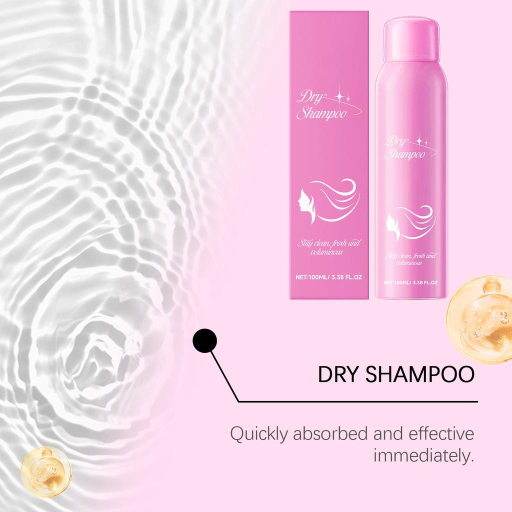 Сухие шампуни для волос Tousy Spray To Oil Powder Lazy Fast Tousy Lasting Bangs Несмываемый спрей для освежения и контроля жирности 100 мл