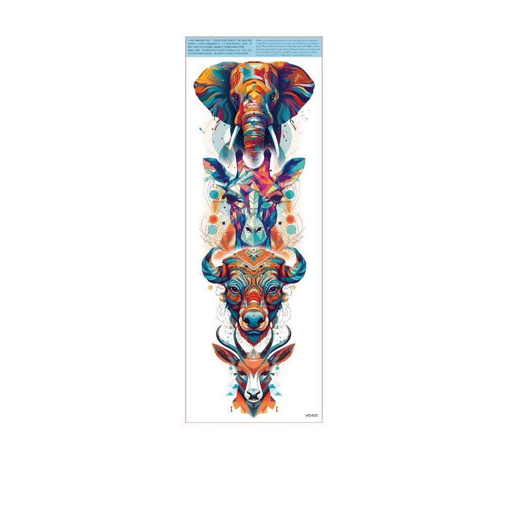 Water Transfer Decals Full Arm Tattoo Stickers Snake Butterfly Body Art Sticker Hand