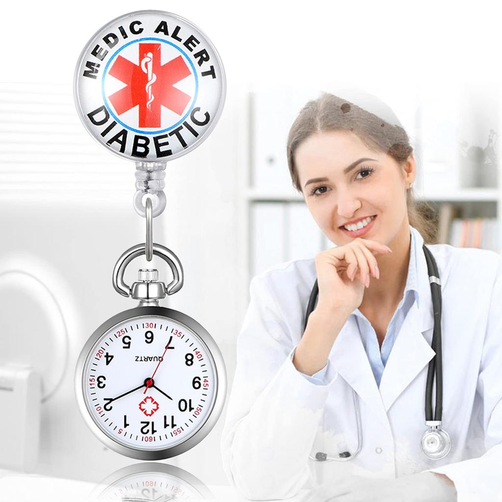 Карманные часы Lancardo Nurse для зажима, легко растягивающиеся, 3 цвета, для медсестер, тип, унисекс, цифры, чтение, дамы, симпатичные, доступные, подарок,