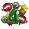 Rugby Balloon Set 32-inch Digital Children's Super Bowl Decorative Aluminum Film Balloon Scene Arrangement