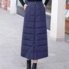 Down Cotton Skirt Women Autumn Winter New High Waist Medium Length Thickened