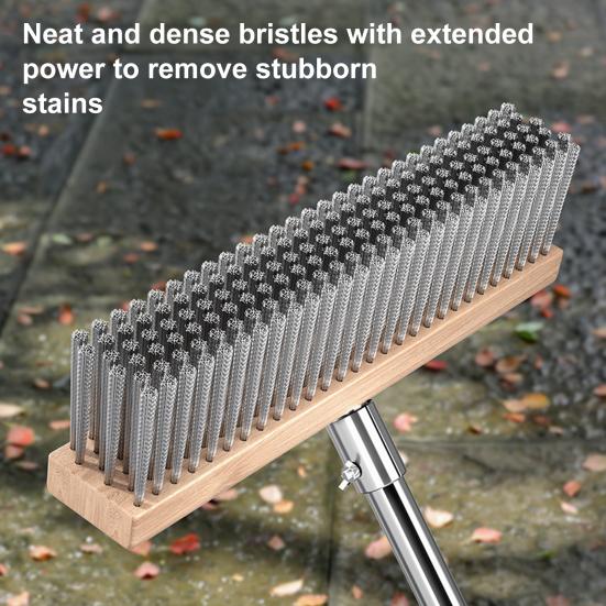 Щетка для чистки Регулируемая длина Уличная щетка для мытья Долговечная щетка для палубы Чистка гальки