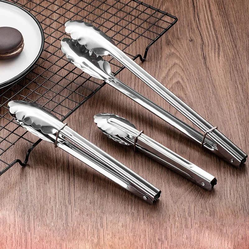Useful Silver Food-Clips Baking Tool Stainless Steel Food Clips BBQ Bread-Clips Steak Clips  Tool Food Essentials Kitchen Tools