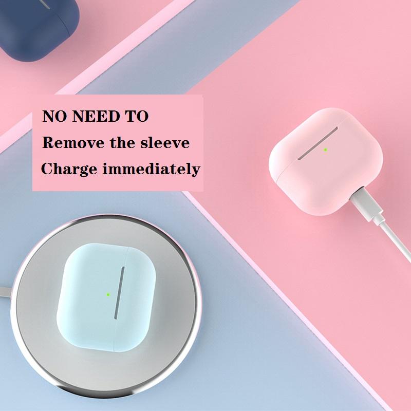 Противоударный мягкий силиконовый защитный чехол для Appe Airpods 3 (2021) Защитный чехол для наушников для Airpods (2021)