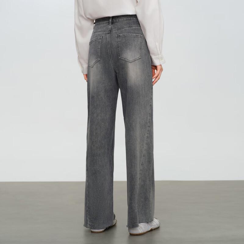 Elva' Island Women's High-Waisted Straight Jeans