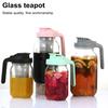 Glass Pitcher with Lid And Handle 32/64oz Wide Mouth Mason Jar