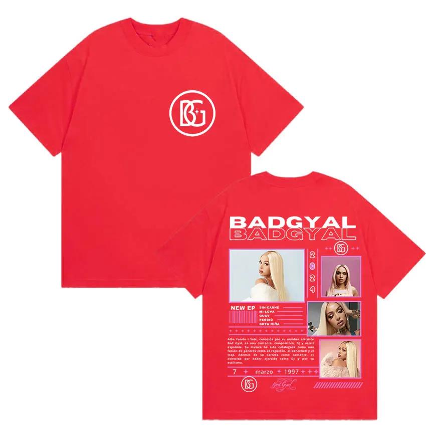 Rapper Bad Gyal Album Tour 2026 Graphic T-Shirt Men Women Aesthetic Vintage Short Sleeve T Shirt Pure Cotton T-shirts Streetwear