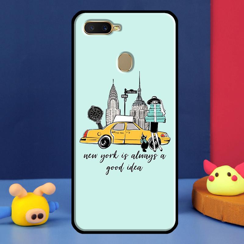 New York Girl For Oppo A54 A57 S A78 A58 A98 A5 A9 A91 A15 A16 A17 A52 A72 A76 A96 A74 A94 A77 Phone Case