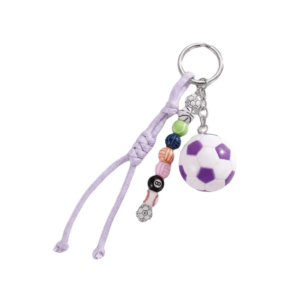 Y2k Sports Ball Keychain Soccer Sports Themed Gift Charm Novelty Football Keychain  Car Key Pendant