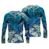 2024 Men's Fishing Shirts 3D Pinting Fishing Apparel Breathable T-Shirt Long Sleeve Outdoor Sports Crewneck Fishing Shirt 6XL