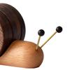 Snail Coaster Drink of 5 Wooden Cup Heat Mat Snail Shaped Decoration Set Resistant Coasters for Table Protection
