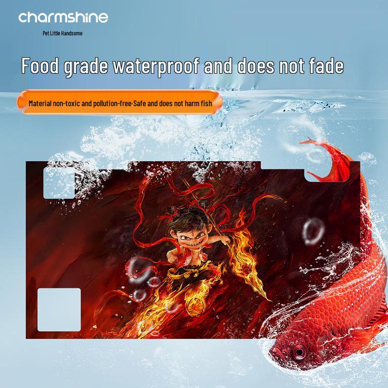 Акриловый фон для 3D-аквариума высокой четкости с мультяшными наклейками