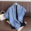 Summer Luxury  Square Silk Scarf Women Satin Print Hijab Scarves Pareo Bandana Female Shawl Wrap Headband Foulard 90*90Cm