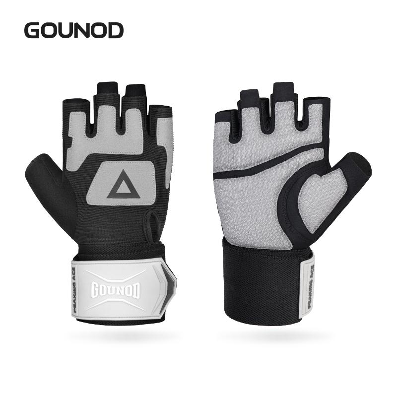 1 Pair Breathable Cycling Gloves Workout Gym Gloves for Men Women Weight Lifting Fingerless Gloves Training Exercise Fitness
