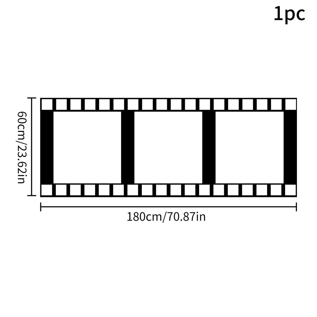Large Polyester Movie Night Theme Photo Booth Props for Children 1st Birthday Wedding DIY Movie Theater Photo Frame Party Decor