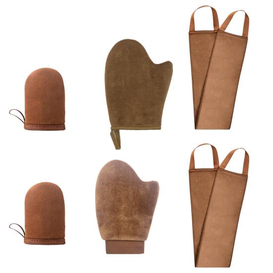 Набор аппликаторов для рукавиц для автозагара, аппликатор для перчаток и перчаток для автозагара, волокна 3-в-1