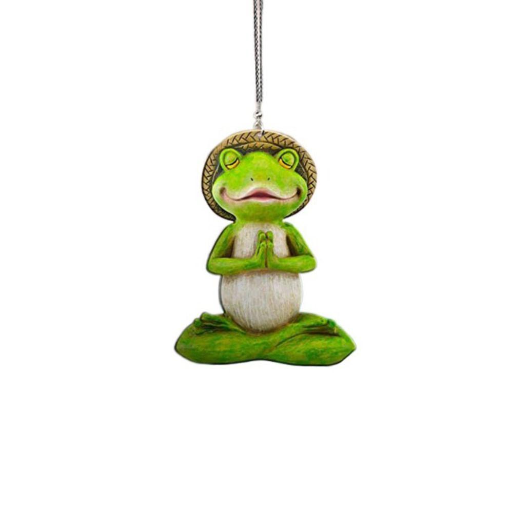 Зеленая лягушка декоративная подвеска из мультфильма «Рождественская елка» из акрила, подвеска на зеркало заднего вида для салона автомобиля