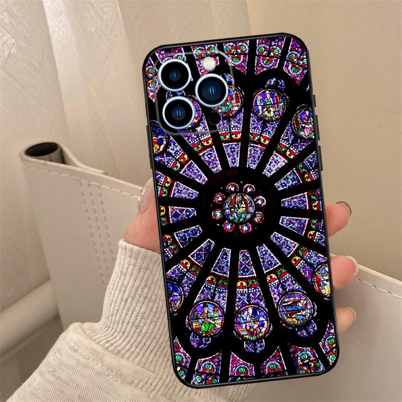Чехол для телефона с росписью по стеклу для iPhone 17 16 14 13 12 11 15 Pro Max mini 15 16 Plus 16e 17 Air Cover Coque