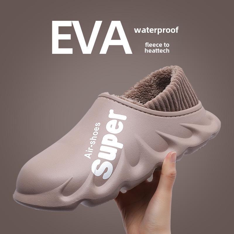 Мужские водонепроницаемые нескользящие зимние ботинки Lidani - теплые, утолщенные хлопковые тапочки 2024