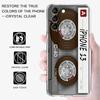 Retro Music Cassette Tape Vintage Style Transparent Case for Samsung Galaxy S22 S21 S20 FE S 22 Ultra S10 S9 Plus 5G Cover Coque