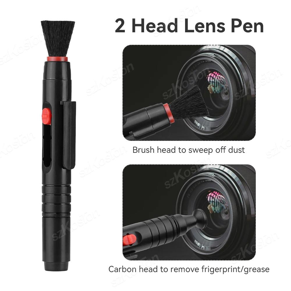 3 in 1 Kit Lens Cleaner Pen Dust Cleaner For DSLR VCR DC Gopro DJI Instra360 Camera Lenses Filters Cleaning Retractable Brush