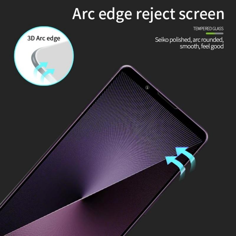 Для Sony Xperia 1 VII Пленка из закаленного стекла PINWUYO Взрывозащищенная 9H 3D Защитное стекло на весь экран