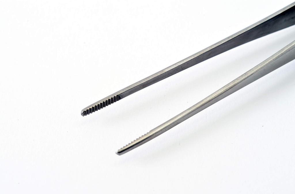 Пинцеты HOZAN обратного действия, Общая длина 165 мм, Ширина раскрытия прибл.. 20 мм, Ширина наконечника 2 мм, Общего назначения, Прямой тип, P-89