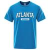 Atlanta Georgia Usa City Letter Tops Men Summer Oversize T-Shirts Cotton Loose T Shirts Fashion Breathable Male Short Sleeves