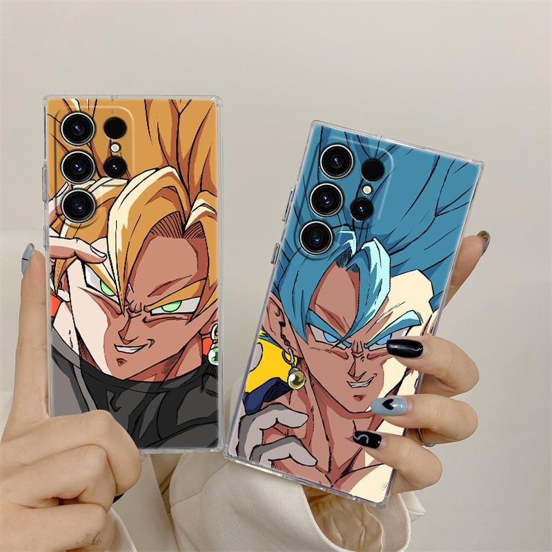 Phone Case For Samsung Galaxy S26 Ultra S25 S24 S23 S21 Ultra S20 FE S22 S26 Plus S25FE Clear Cover Super Saiyan Cool Son Goku