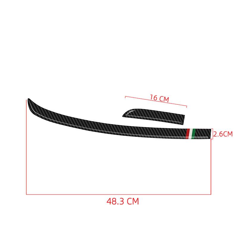 Dashboard Panel Decoration Strips Carbon Fiber Car Stickers For Alfa Romeo 159 Brera Spider 2004-2011 Interior