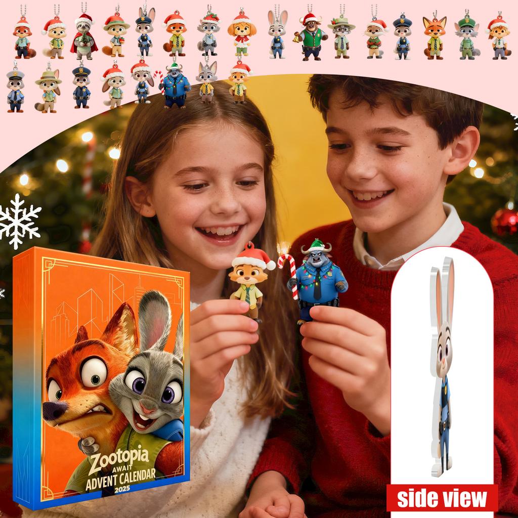 2D Плоская Коробка Самолет 24 шт. Серия Адвент-календарь Рождественский Отсчет