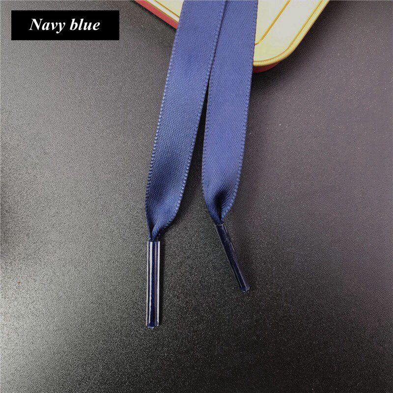 Silk Shoe Laces Satin Ribbon Flat Shoelaces Women Sneakers Shoelace Boots Laces for Shoes Length 80CM 100CM 120CM 150CM