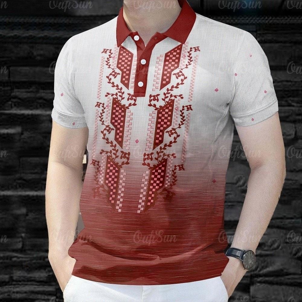 Fashionable Polo Collar Casual Men's Summer Short Sleeve Shirt Polo