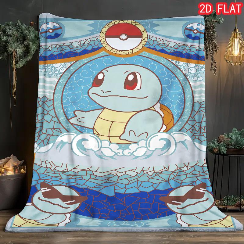 Pokemon Soft Flannel Blanket Warm Cozy Throw for Bed Sofa All Season Home Decor Perfect Gift for Kids and Fans THW