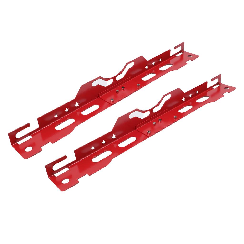 2 Set Wheel Alignment Tool Alloy Steel Camber Alignment Plates with 2 Measuring Tapes Universal for Automotive Red