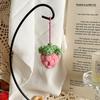 Persimmon Creative Peanut Flower Strawberry Knitted Pendant For Bag Decoration