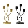 3 Arm Candle Holder Simple Nordic Home Decor Centerpiece Candlestick for Dining Room Party Living Room Wedding Thanksgiving