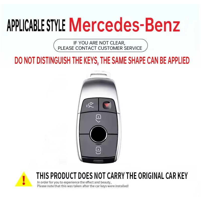 FGO2 New 2025 Car Remote Key Case Cover Shell for 2019 2020 Mercedes-Benz A220 E63S AMG E-Class GLE 350 4MATIC E300 E400 E43 W213 Acc
