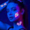 Fluorescent Butterfly Face Tattoo Sticker Nightclub Bar Sticker Flower Arm Waterproof Eco-Friendly Tattoo Sticker